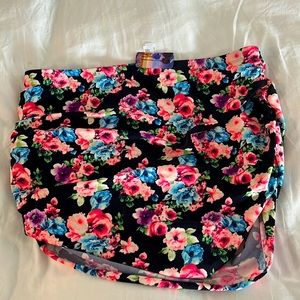 Forever 21 Black Floral Bathing Suit Bottom
